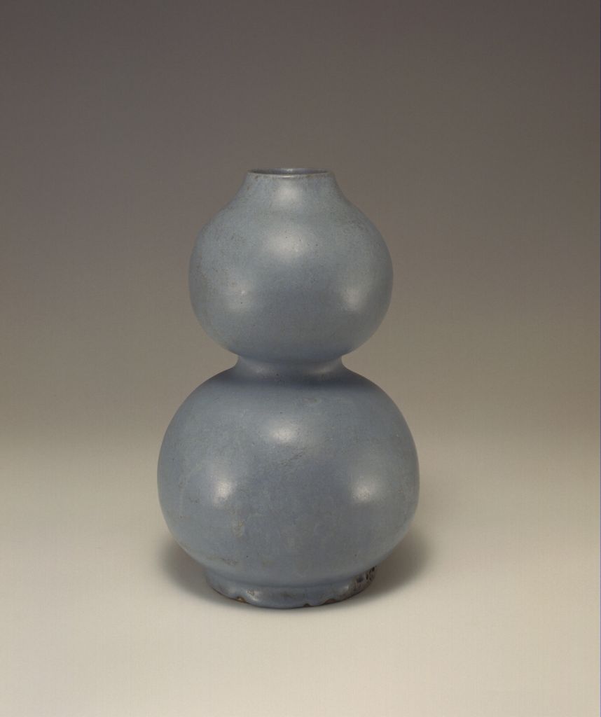 图片[1]-Jun kiln blue glaze gourd bottle-China Archive